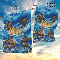 Hawaii Father's Day Garden Flag The Surfing Dad Polynesian Tattoo