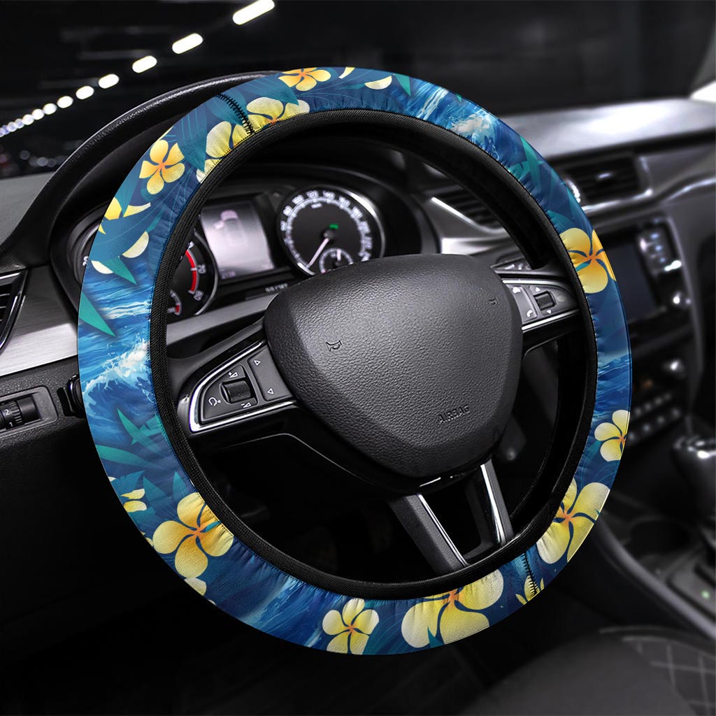 Hawaii Father's Day Steering Wheel Cover The Surfing Dad Polynesian Tattoo