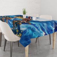 Hawaii Father's Day Tablecloth The Surfing Dad Polynesian Tattoo DT02 - Polynesian Pride