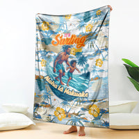 Hawaii Father's Day It's Surfing Time Blanket Aloha L Makuakane DT02 - Polynesian Pride