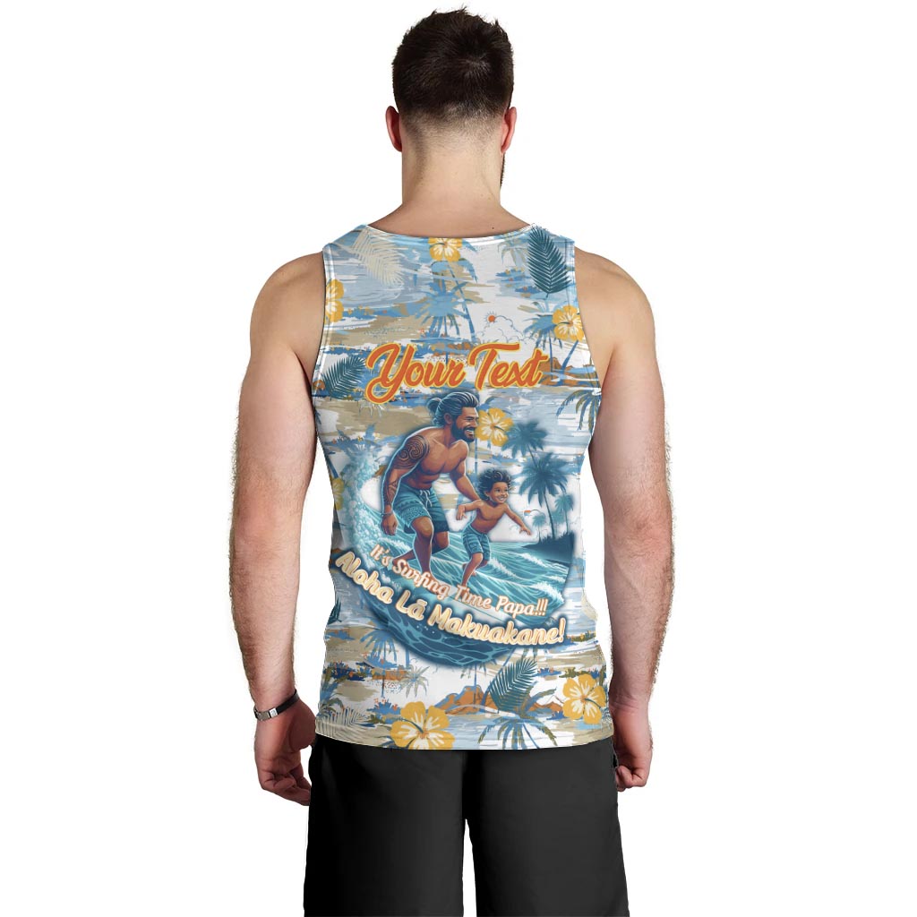 Hawaii Father's Day It's Surfing Time Men Tank Top Aloha Lā Makuakane
