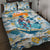 Hawaii Father's Day It's Surfing Time Quilt Bed Set Aloha Lā Makuakane