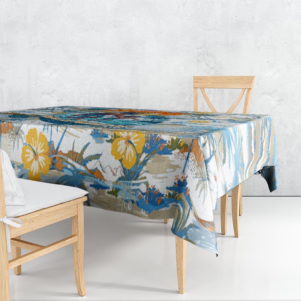 Hawaii Father's Day It's Surfing Time Tablecloth Aloha L Makuakane DT02 - Polynesian Pride