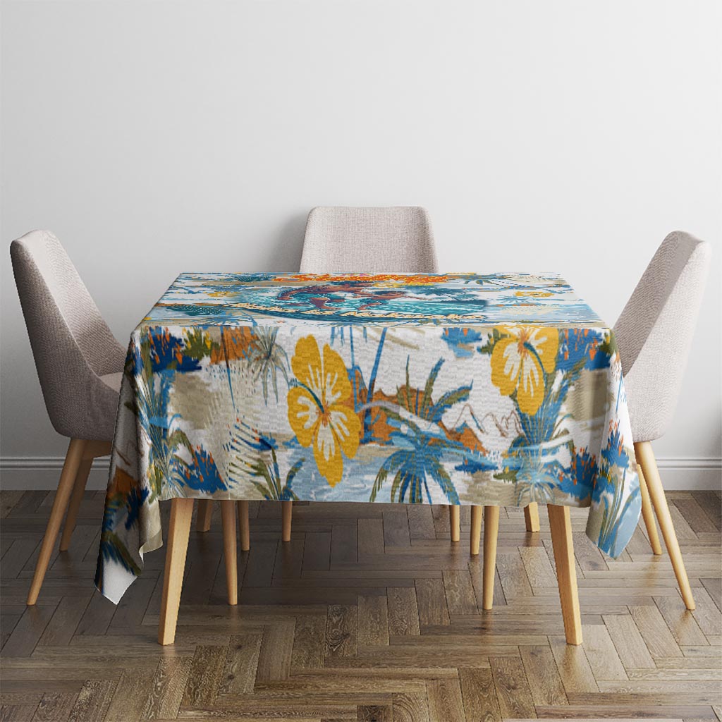 Hawaii Father's Day It's Surfing Time Tablecloth Aloha L Makuakane DT02 - Polynesian Pride
