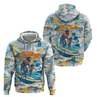 Hawaii Father's Day It's Surfing Time Zip Hoodie Aloha Lā Makuakane