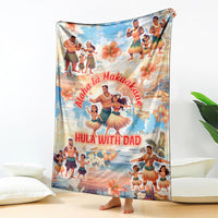 Hawaii Father's Day Blanket Hula With Dad DT02 - Polynesian Pride
