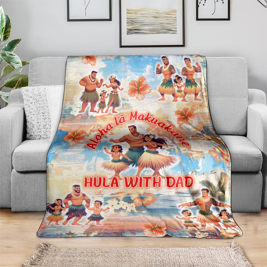 Hawaii Father's Day Blanket Hula With Dad DT02 - Polynesian Pride