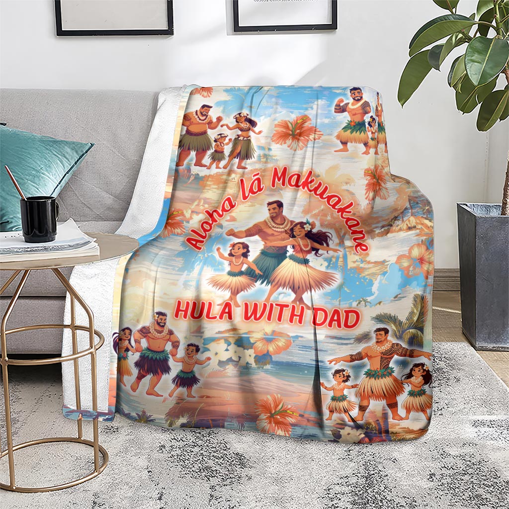 Hawaii Father's Day Blanket Hula With Dad DT02 - Polynesian Pride