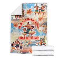 Hawaii Father's Day Blanket Hula With Dad DT02 - Polynesian Pride