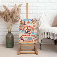 Hawaii Father's Day Canvas Wall Art Hula With Dad DT02 - Polynesian Pride