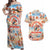 Hawaii Father's Day Couples Matching Off Shoulder Maxi Dress and Hawaiian Shirt Hula With Dad