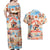 Hawaii Father's Day Couples Matching Off Shoulder Maxi Dress and Hawaiian Shirt Hula With Dad