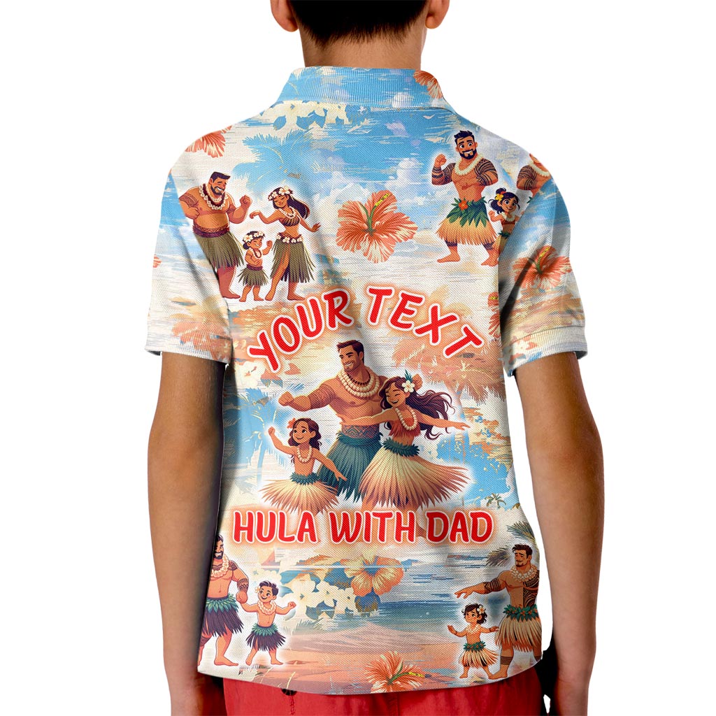 Hawaii Father's Day Kid Polo Shirt Hula With Dad DT02 - Polynesian Pride