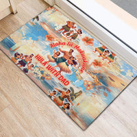 Hawaii Father's Day Rubber Doormat Hula With Dad DT02 - Polynesian Pride