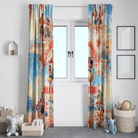 Hawaii Father's Day Window Curtain Hula With Dad