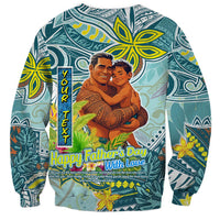 Palau Father's Day Polynesia Sweatshirt Dad and Son