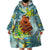 Palau Father's Day Polynesia Wearable Blanket Hoodie Dad and Son