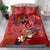 Happy Father's Day French Polynesia Bedding Set Family Turtle Hibiscus