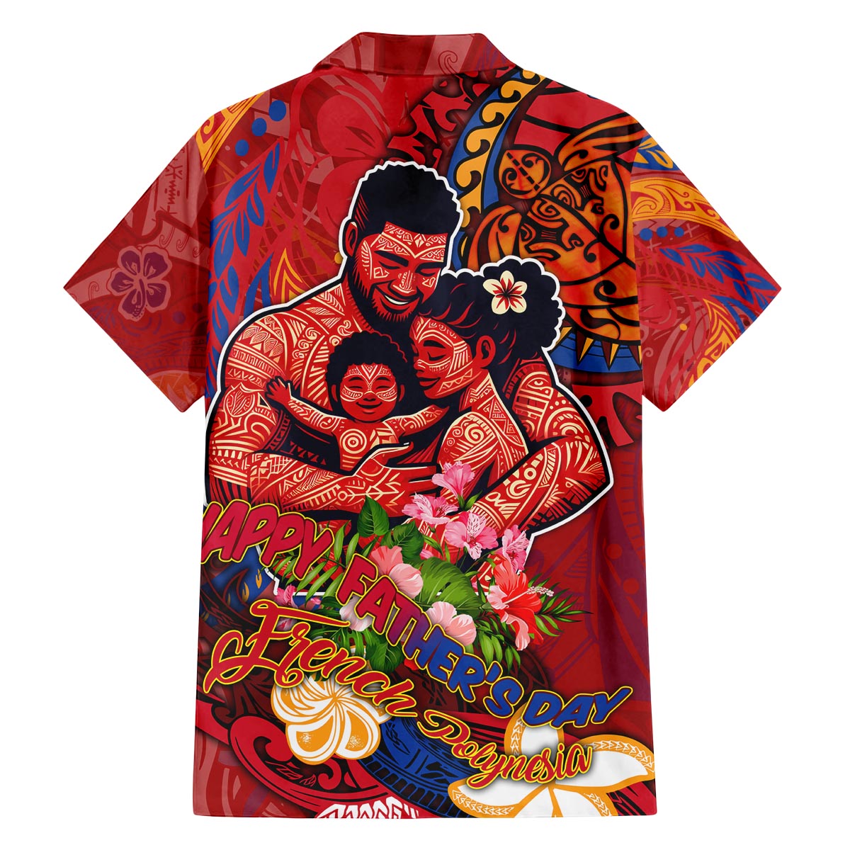 Happy Father's Day French Polynesia Family Matching Puletasi and Hawaiian Shirt Family Turtle Hibiscus DT02 - Polynesian Pride