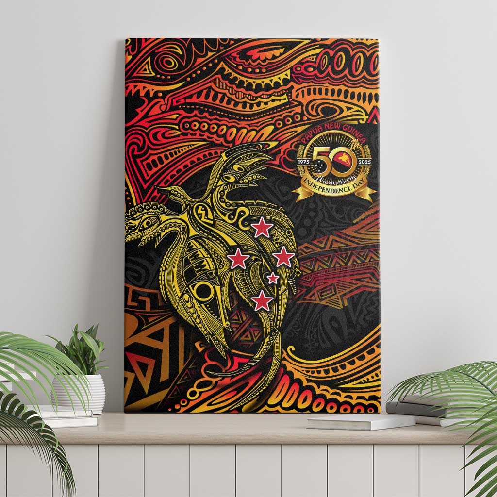 Papua New Guinea 50th Independence Day Canvas Wall Art Culture Spirit and Sovereignty
