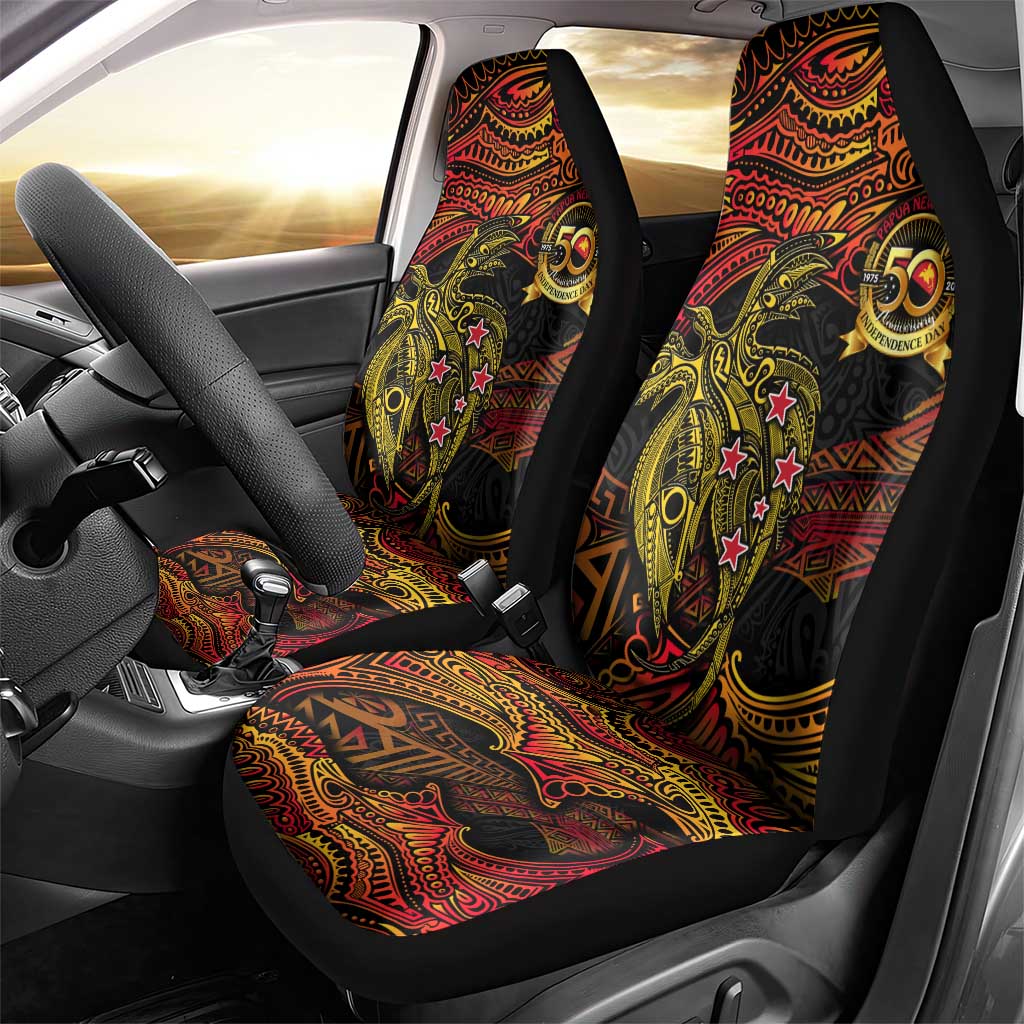 Papua New Guinea 50th Independence Day Car Seat Cover Culture Spirit and Sovereignty