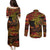 Papua New Guinea 50th Independence Day Couples Matching Puletasi and Long Sleeve Button Shirt Culture Spirit and Sovereignty