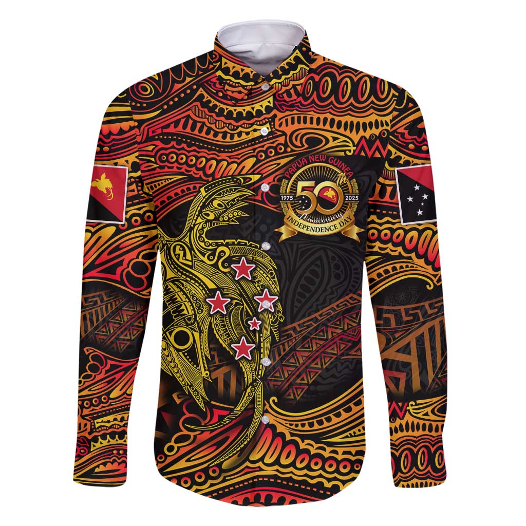 Papua New Guinea 50th Independence Day Family Matching Long Sleeve Bodycon Dress and Hawaiian Shirt Culture Spirit and Sovereignty