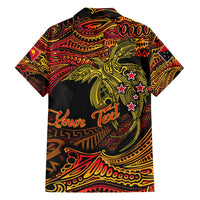 Papua New Guinea 50th Independence Day Family Matching Off Shoulder Short Dress and Hawaiian Shirt Culture Spirit and Sovereignty