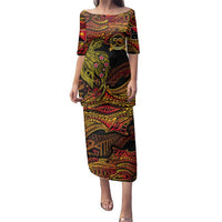 Papua New Guinea 50th Independence Day Family Matching Puletasi and Hawaiian Shirt Culture Spirit and Sovereignty