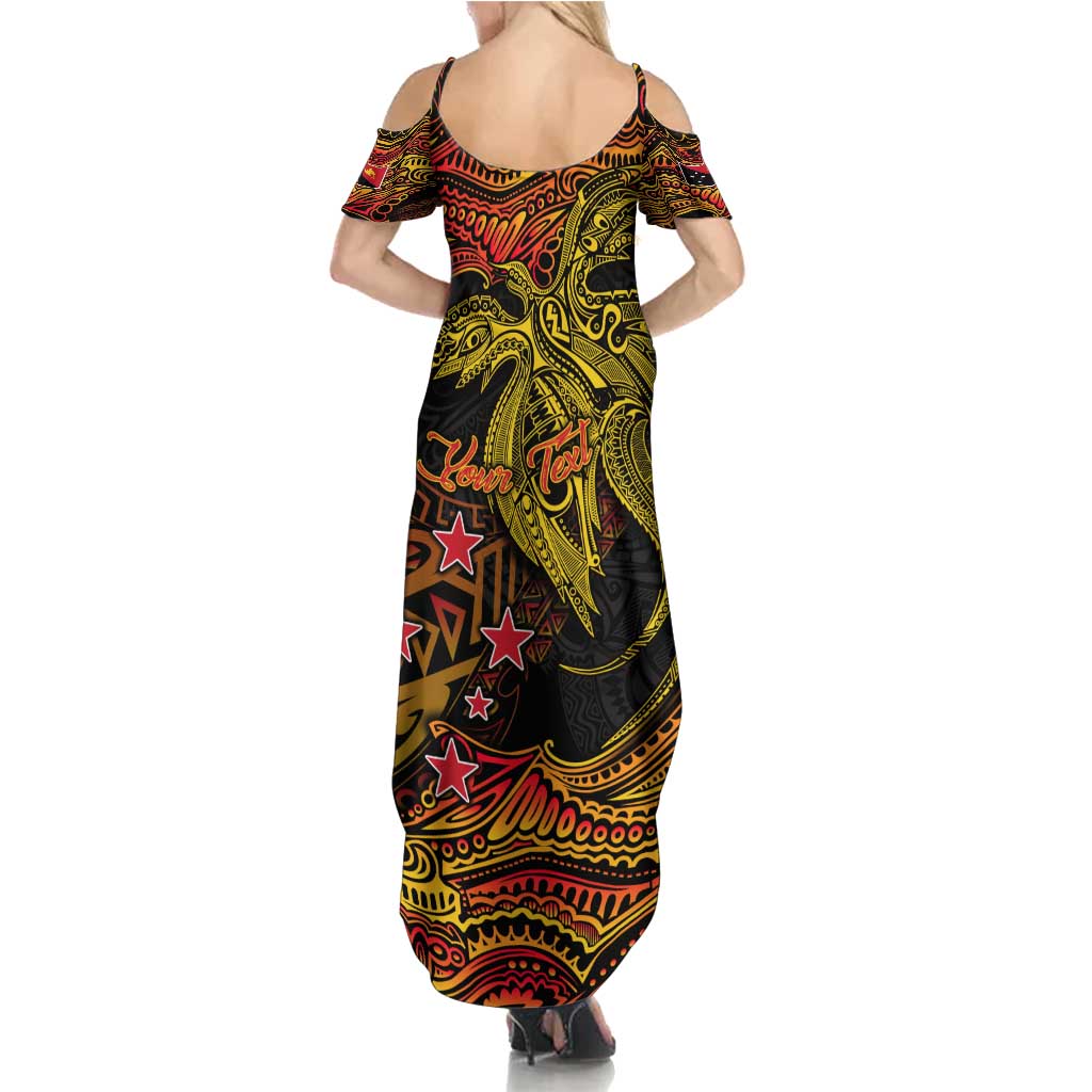 Papua New Guinea 50th Independence Day Family Matching Summer Maxi Dress and Hawaiian Shirt Culture Spirit and Sovereignty