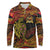 Papua New Guinea 50th Independence Day Long Sleeve Polo Shirt Culture Spirit and Sovereignty