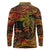 Papua New Guinea 50th Independence Day Long Sleeve Polo Shirt Culture Spirit and Sovereignty