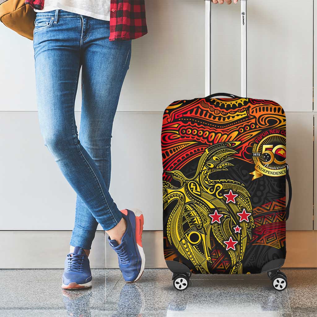 Papua New Guinea 50th Independence Day Luggage Cover Culture Spirit and Sovereignty