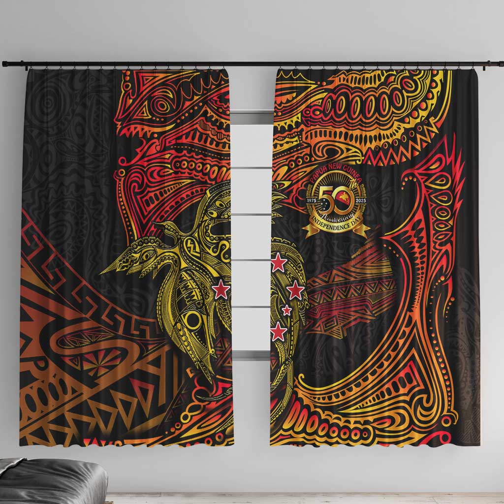 Papua New Guinea 50th Independence Day Window Curtain Culture Spirit and Sovereignty