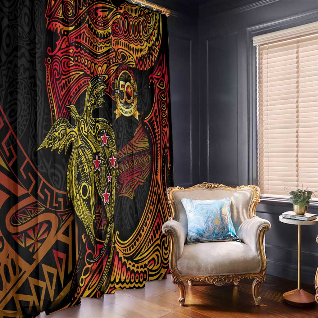 Papua New Guinea 50th Independence Day Window Curtain Culture Spirit and Sovereignty