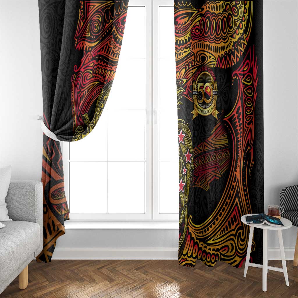 Papua New Guinea 50th Independence Day Window Curtain Culture Spirit and Sovereignty