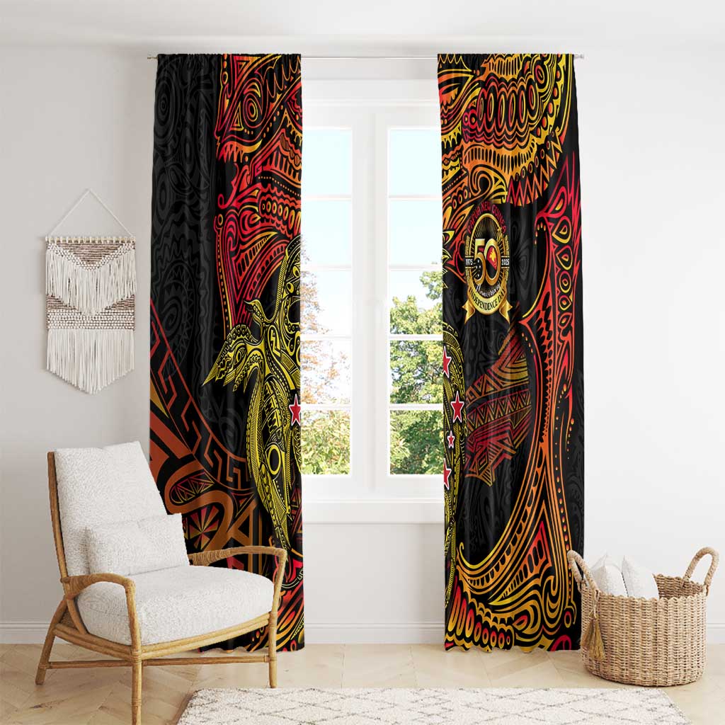 Papua New Guinea 50th Independence Day Window Curtain Culture Spirit and Sovereignty