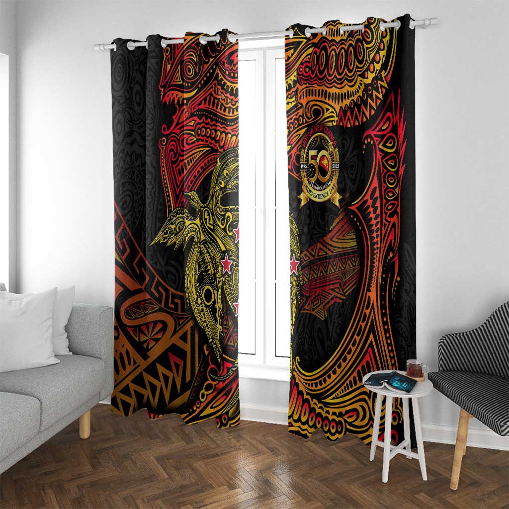 Papua New Guinea 50th Independence Day Window Curtain Culture Spirit and Sovereignty