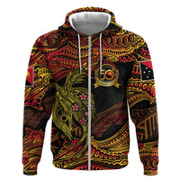 Papua New Guinea 50th Independence Day Zip Hoodie Culture Spirit and Sovereignty