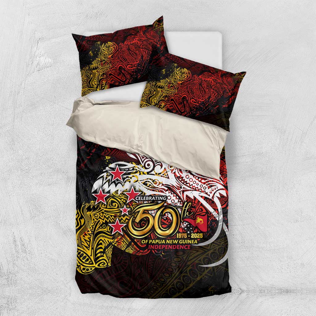 PNG 1975 - 2025 Bedding Set Papua New Guinea 50th Independence Anniversary