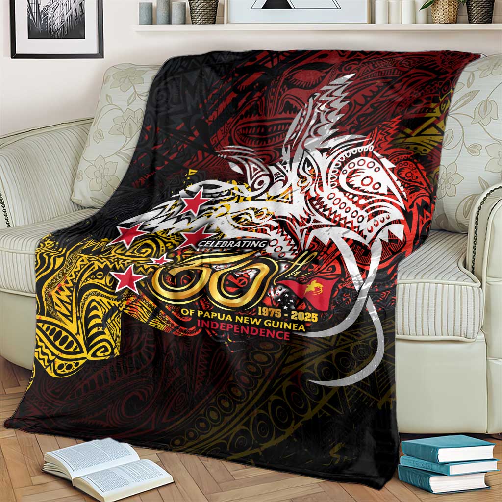PNG 1975 - 2025 Blanket Papua New Guinea 50th Independence Anniversary