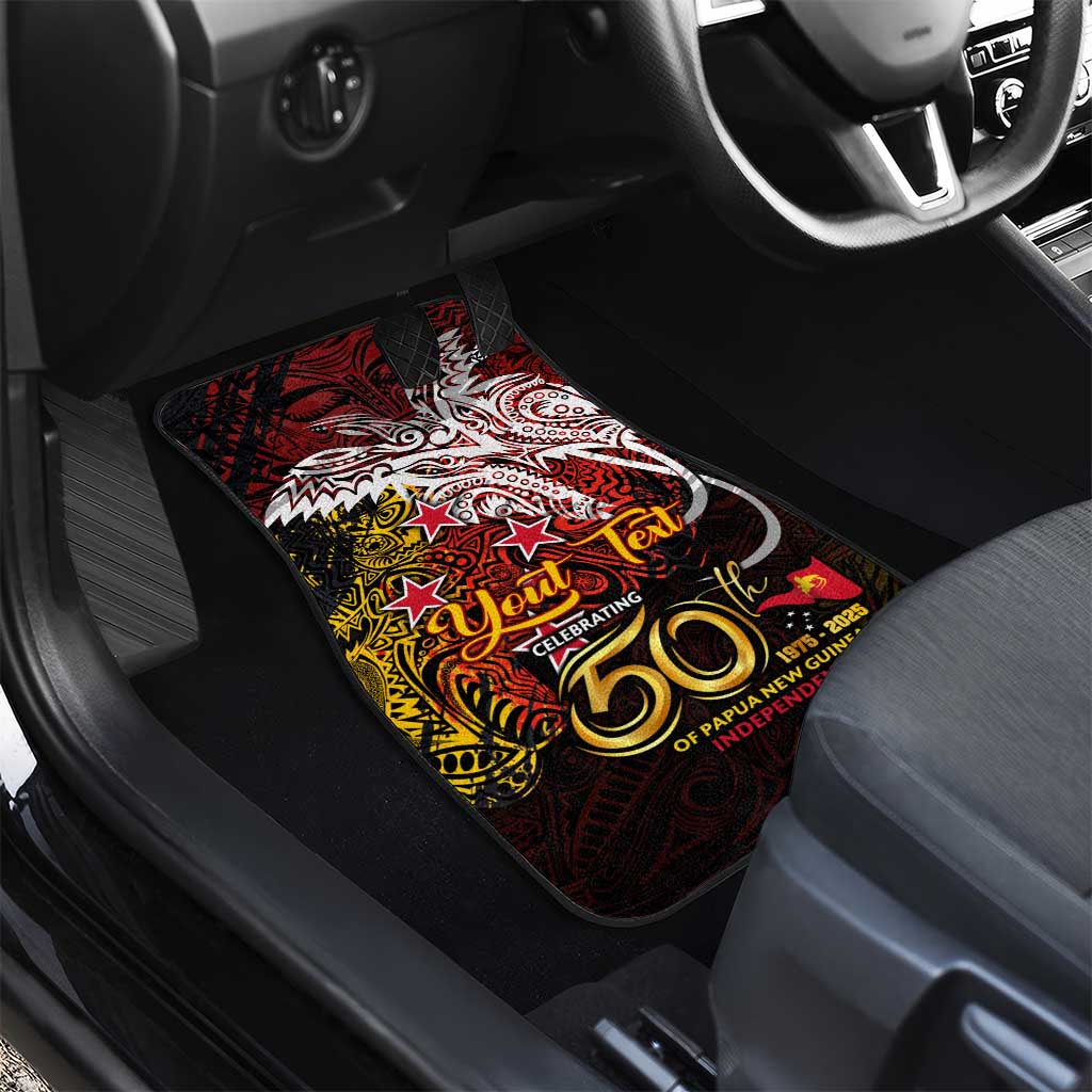 PNG 1975 - 2025 Car Mats Papua New Guinea 50th Independence Anniversary
