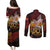 PNG 1975 - 2025 Couples Matching Puletasi and Long Sleeve Button Shirt Papua New Guinea 50th Independence Anniversary