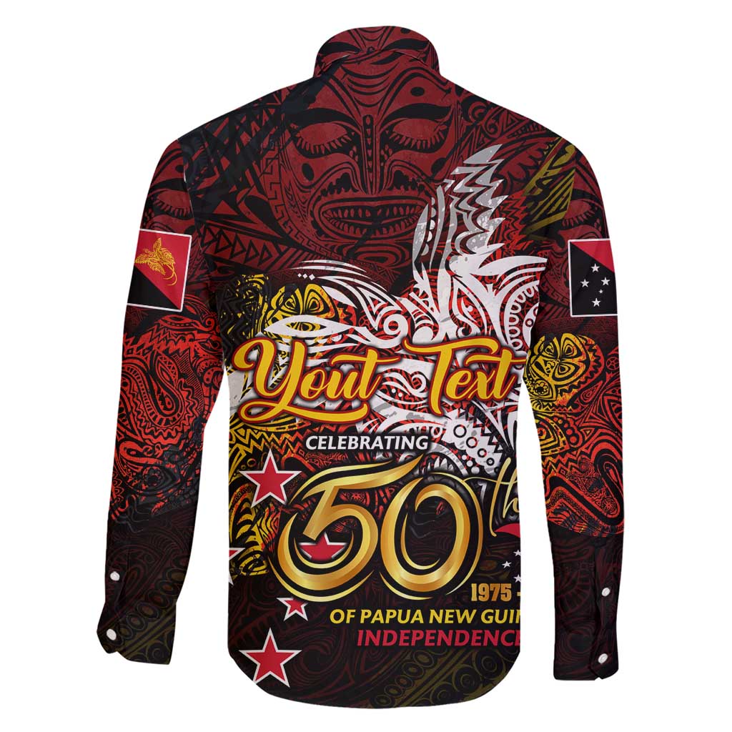 PNG 1975 - 2025 Family Matching Short Sleeve Bodycon Dress and Hawaiian Shirt Papua New Guinea 50th Independence Anniversary