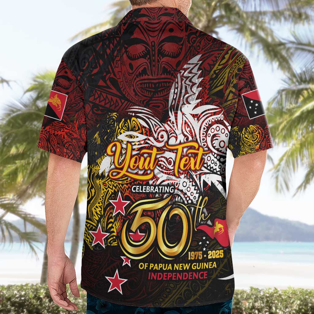 PNG 1975 - 2025 Hawaiian Shirt Papua New Guinea 50th Independence Anniversary