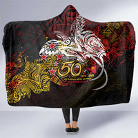 PNG 1975 - 2025 Hooded Blanket Papua New Guinea 50th Independence Anniversary