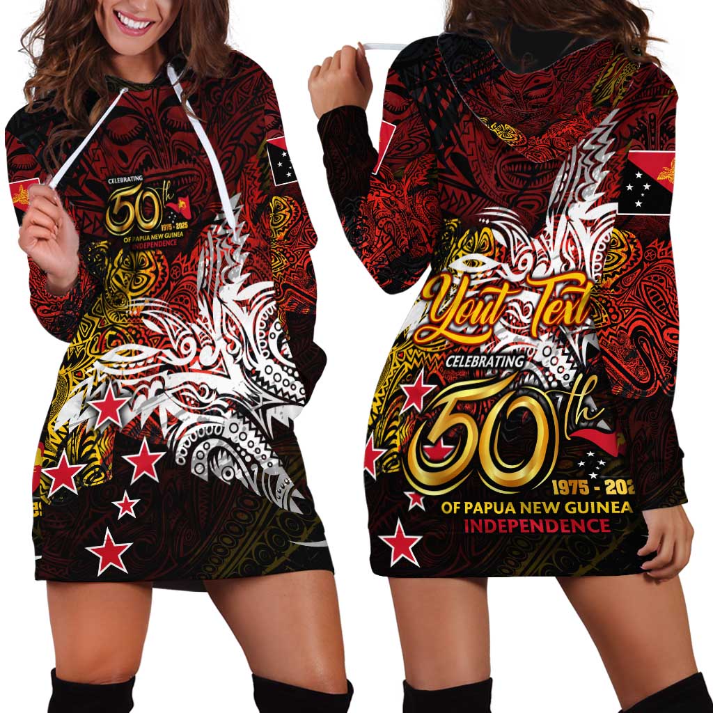 PNG 1975 - 2025 Hoodie Dress Papua New Guinea 50th Independence Anniversary