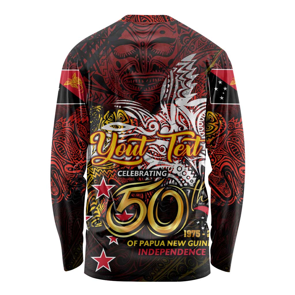 PNG 1975 - 2025 Long Sleeve Shirt Papua New Guinea 50th Independence Anniversary