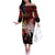 PNG 1975 - 2025 Off The Shoulder Long Sleeve Dress Papua New Guinea 50th Independence Anniversary