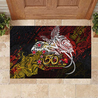 PNG 1975 - 2025 Rubber Doormat Papua New Guinea 50th Independence Anniversary